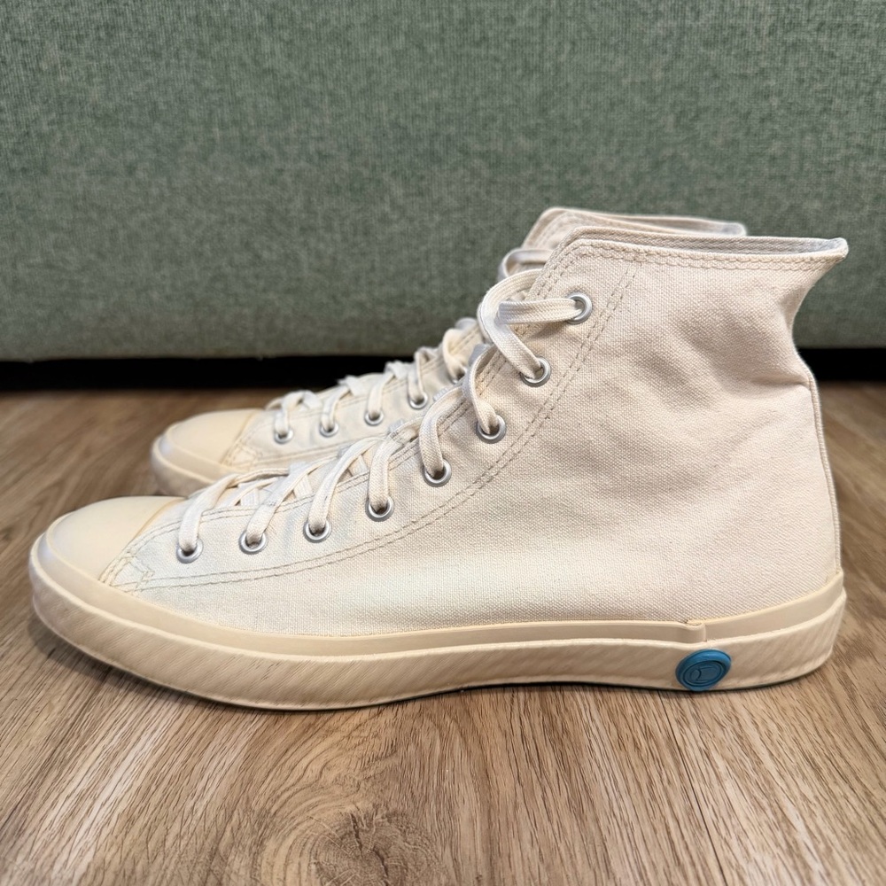 Shoes Like Pottery Hi Top Canvas Sneakers Trainers Size 9 Made In Japan